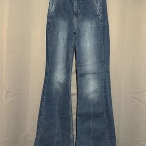 Old Navy Blue Flare Wide Leg Jeans